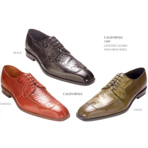 Belvedere "California" Genuine Crocodile/Lizard Shoes ( Out Of Stock )